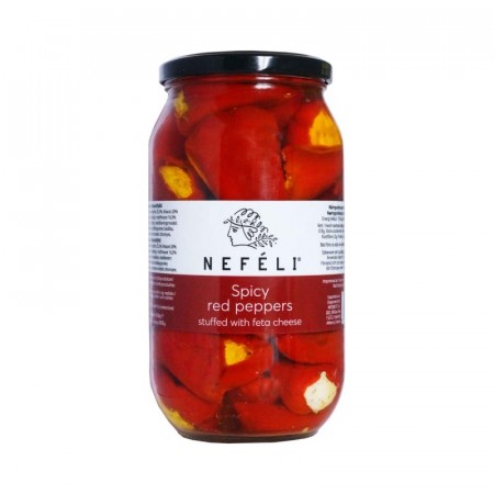 Rød paprika fylt med fetaost 950 g