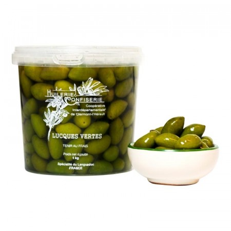 Lucques, grønne oliven fra Provence 1 kg